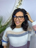Clay Bead Hoops - Silver & Forest Green - Silver Accent
