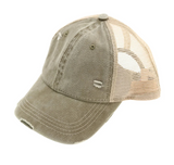 CC Olive Mesh Back Cotton Classic Hat