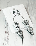 Duo of Triangles - White and Black Acrylic Flowers