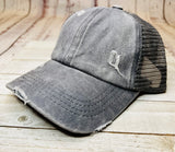 CC Kids Grey Criss Cross Cotton Classic Hat