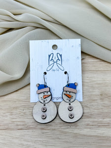 Rustic Snowmen with Buttons