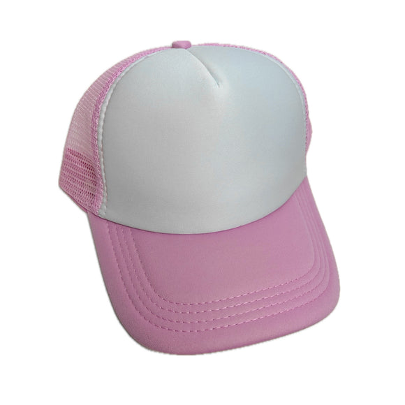 Foam Trucker Hat White/Light Pink