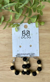 Hoops - Natural and Black Round Wood Hoops