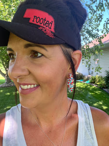 Hoops -Patriotic Rhinestone Hoops