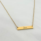 Gold Bar Necklace - Provided Options