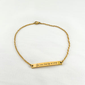 Gold Bar Bracelet - You Customize