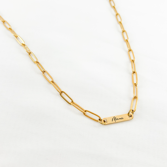 Gold Paperclip Necklace - Provided Options