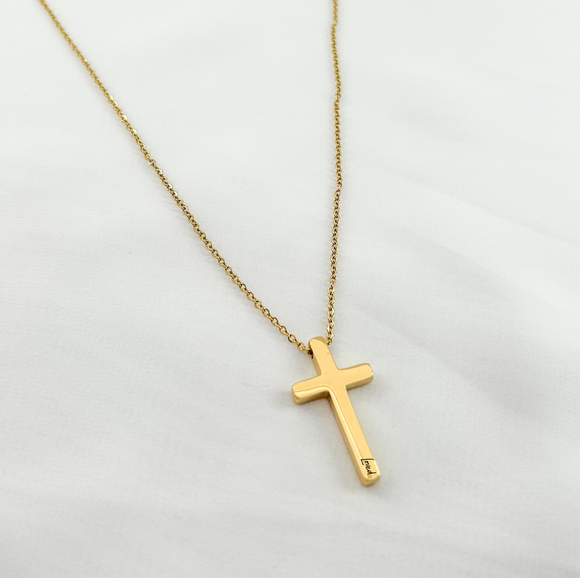 Gold Cross Necklace - Provided Options