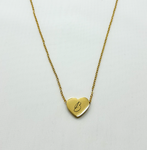 Gold Heart Necklace - Provided Options