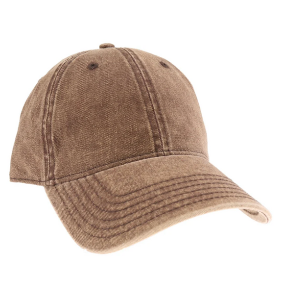 Acid Wash C.C Ball Cap - Brown