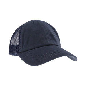 CC Solid Cotton Brushed C.C Ball Cap - Navy