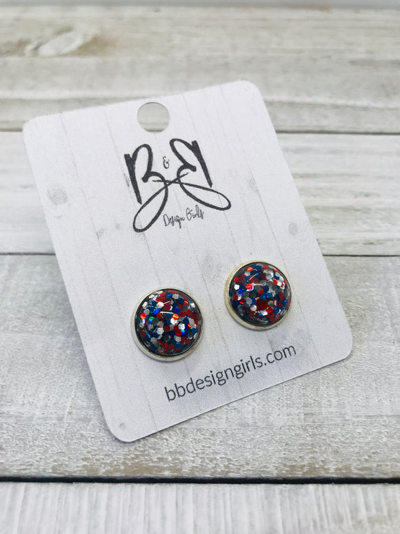 Druzy - Red, White and Blue