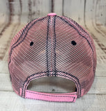 Distressed Pink Hat