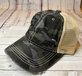 CC Black Camouflage Mesh Back Classic Hat