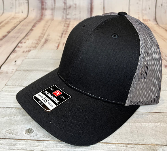 Black/Gray Richardson Hat
