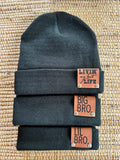 Stocking Hat - CC Kids Lt. Grey Bee Stitch Knit Pom 3841